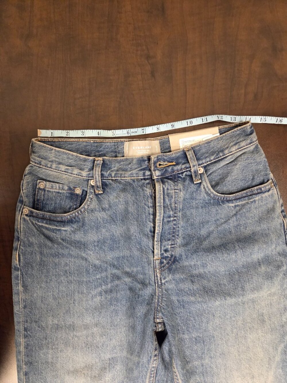 NWT Everlane: The 90's Cheeky Jeans, High-rise, Size 27 Regular, Blue - Picture 13 of 16